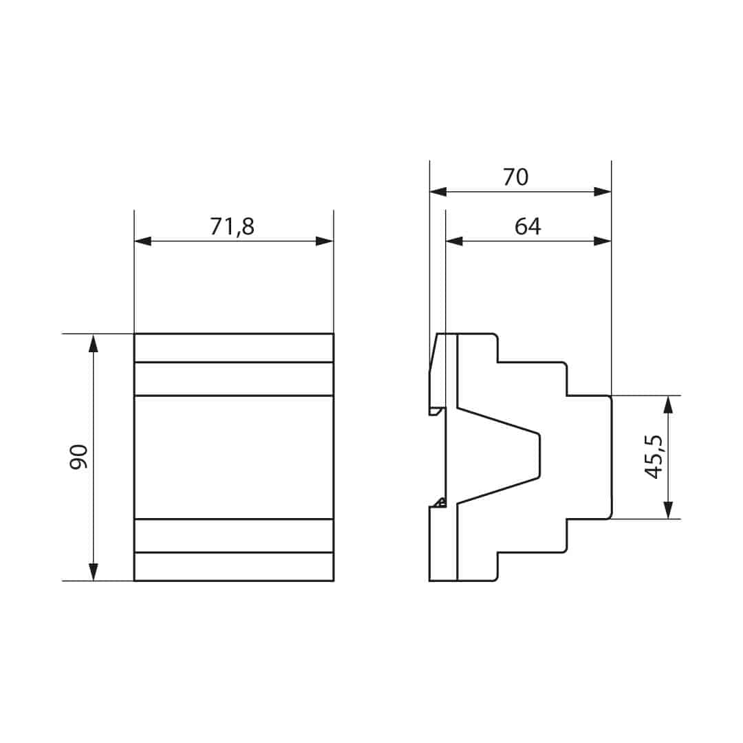 Theben 4800430 LUXORliving B6, 6-fach Binäreingang LUXORliving, 6 potenzialfreie Universal- und Weitbereichsspannungseingänge