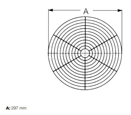 Maico SG25 Schutzgitter aus Metall für Be- und Entlüftung, DN 250