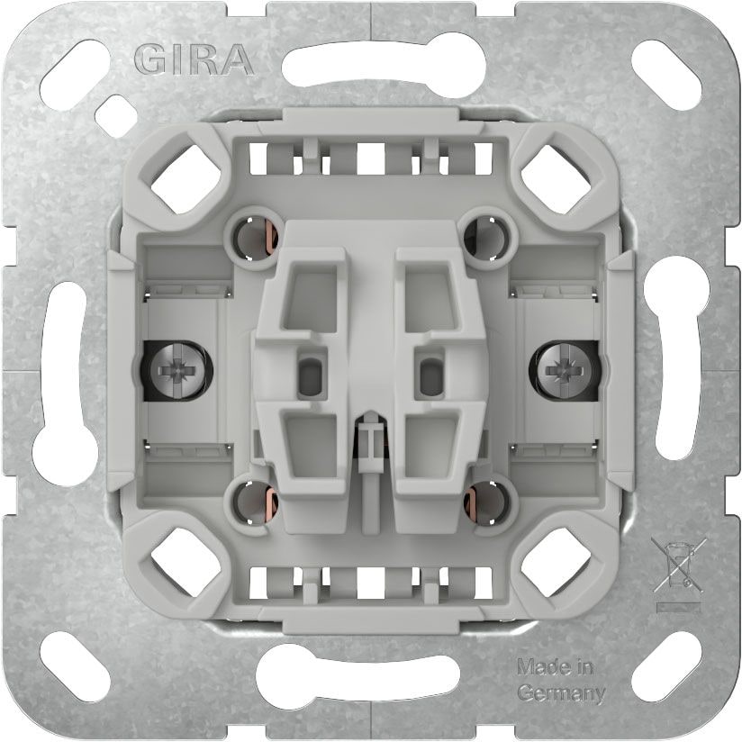 Gira 317600 Wippschalter 16 AX 250 V~ Universal-Aus-Wechselschalter mit Befestigungskrallen