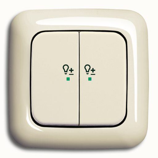 Busch-Jaeger 6234-22-212 Wippe 2-fach rechts mit Symbol Dimmer