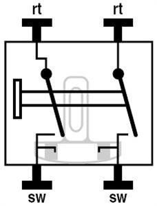 Jung 602 HW Heizungsschalter mit Glimmlampe Aus 2-pol., Aufputz