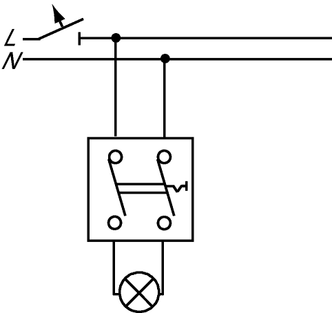 Busch-Jaeger 2601/2 AP Wippschalter 2-polig, Ausschalter, weiß