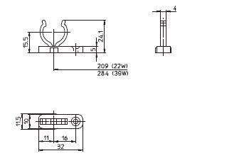 Houben 109532 Lampenhalter für Lampen Ø 16 mm