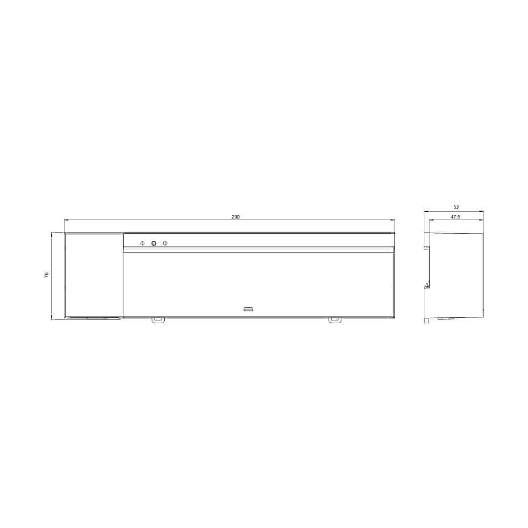 Theben 4800441 LUXORliving H6 24 V, Heizungsaktor zum Steuern von thermischen Stellantrieben, Schaltend 24 V DC oder stetig 0-10 V DC