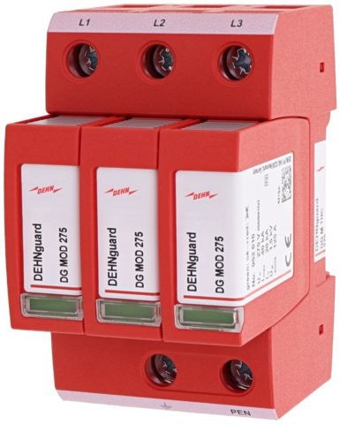 Dehn + Söhne 952300 Überspannungsableiter Typ 2 DEHNguard M 3-polig für TN-C-Systeme