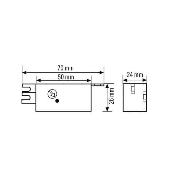 ESYLUX ED10016509 CDS-E Dämmerungsschalter zum Einbau in vorhandene Lampen