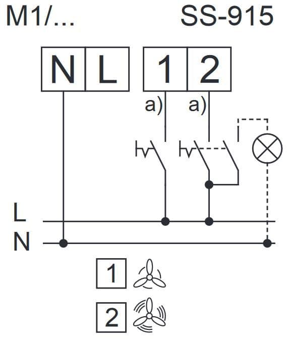 Helios MiniVent M1/120 Kleinraumventilator zweistufig