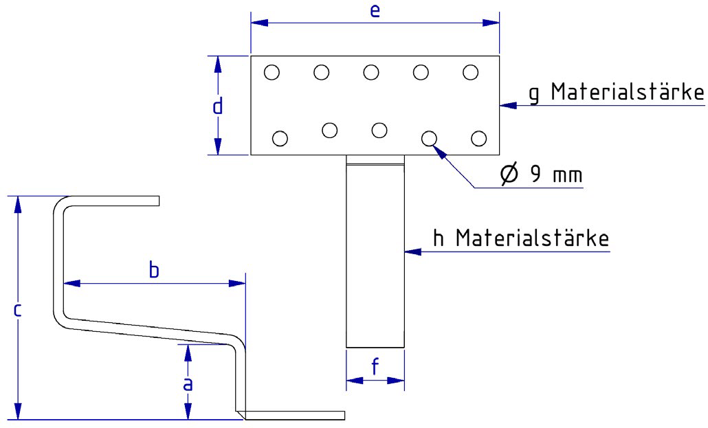 Schletter 100001-000 Dachhaken Universal