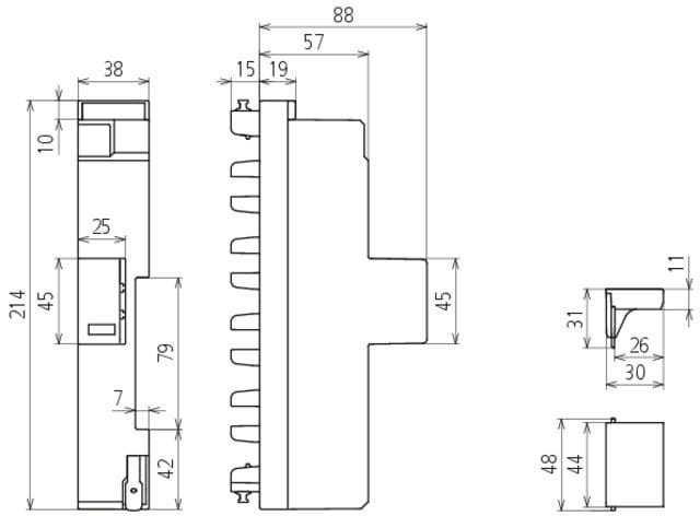 Dehn + Söhne 909340 Kombi-Ableiter Typ1+2+3 DEHNshield ZP Basic 2 für TN-S-Systeme