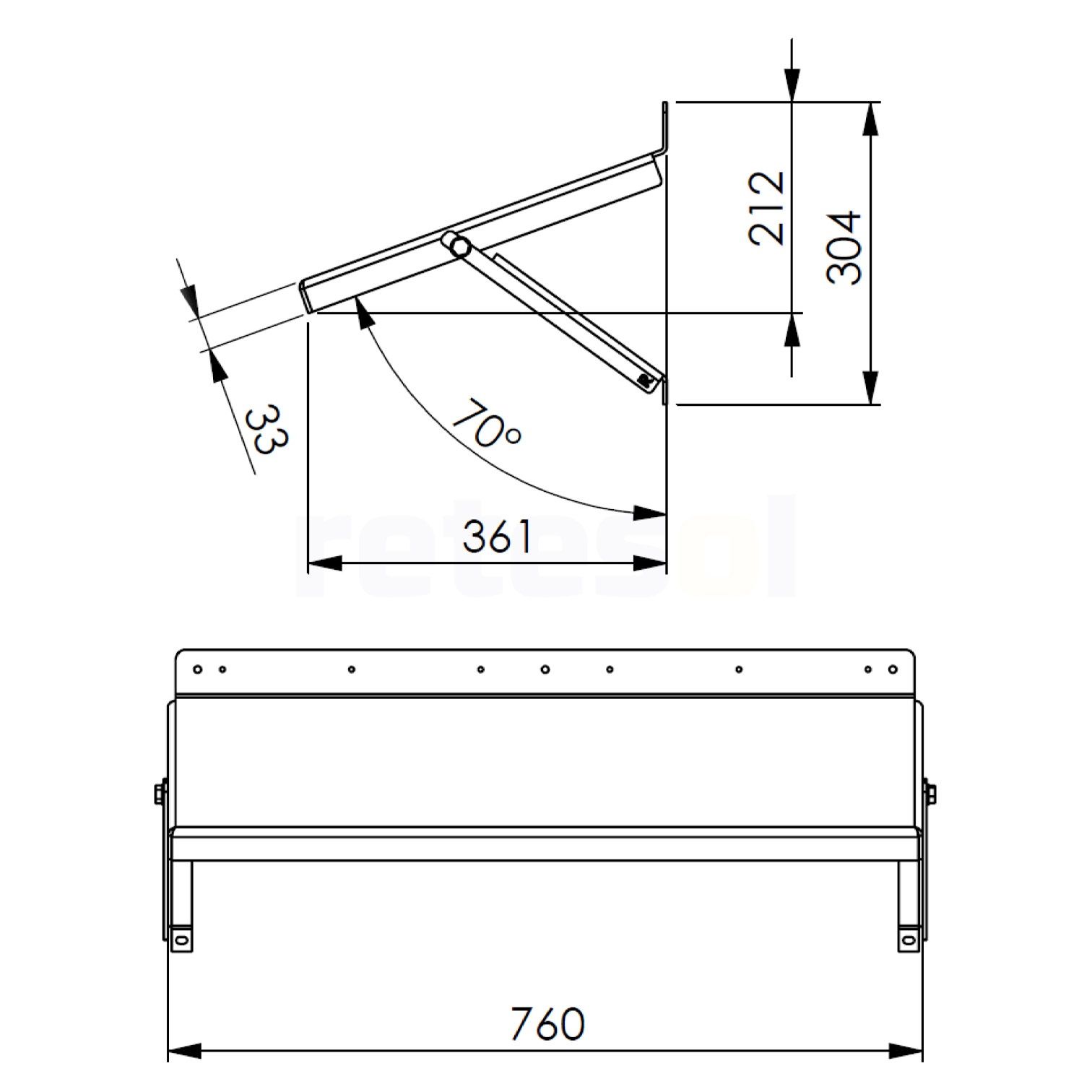 ADEMOTEC 500302901 I-Shelter Wall Shelter M, Überdachung für PV Wechselrichter Abnahmemenge 5 Stück