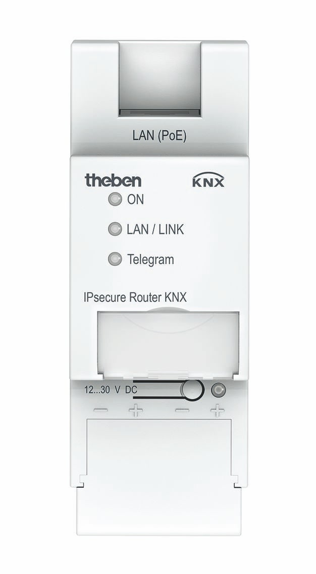 Theben 9070770 IPsecure-Router KNX Router/Schnittstelle/Linienkoppler IP und KNX, IP Secure