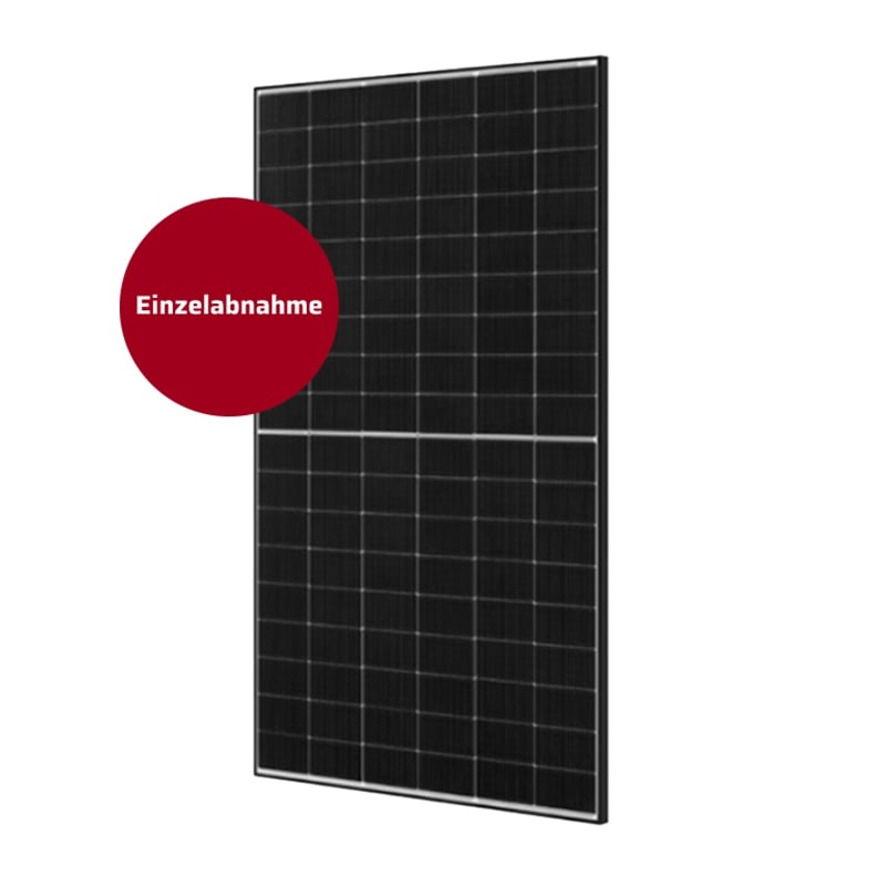 JA Solar JAM54D40-450/LB bifaziales n-type Hochleistungsmodul Glas-Glas blackframe 450Wp, Einzelabnahme