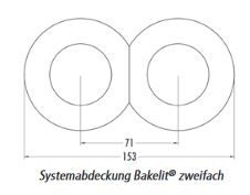 THPG 176425 Systemabdeckung Außenteil Duroplast, weiß