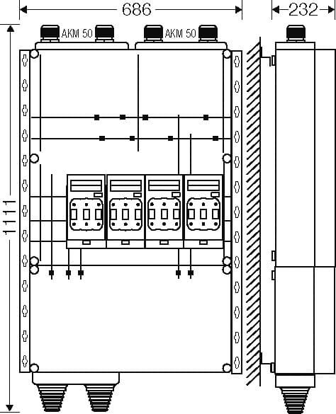 Hensel HV0180 Hauptleitungsverteiler, plombierbar, auf Sammelschienensystem