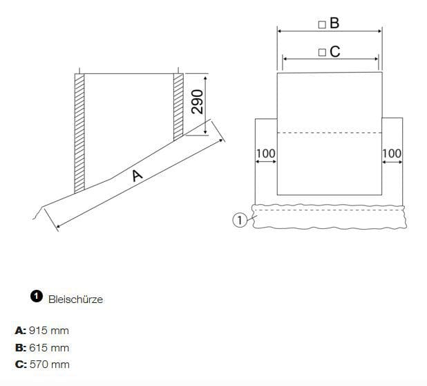 Maico SDS 31 Flachdachsockel zur Montage von Dachventilatoren auf Ziegeldächern, serienmäßige Ausführung bis 30° Dachneigung, DN 315 mm