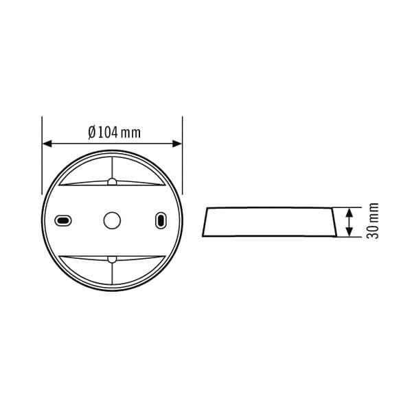 ESYLUX EP10425370 Aufputzdose für Bewegungsmelder