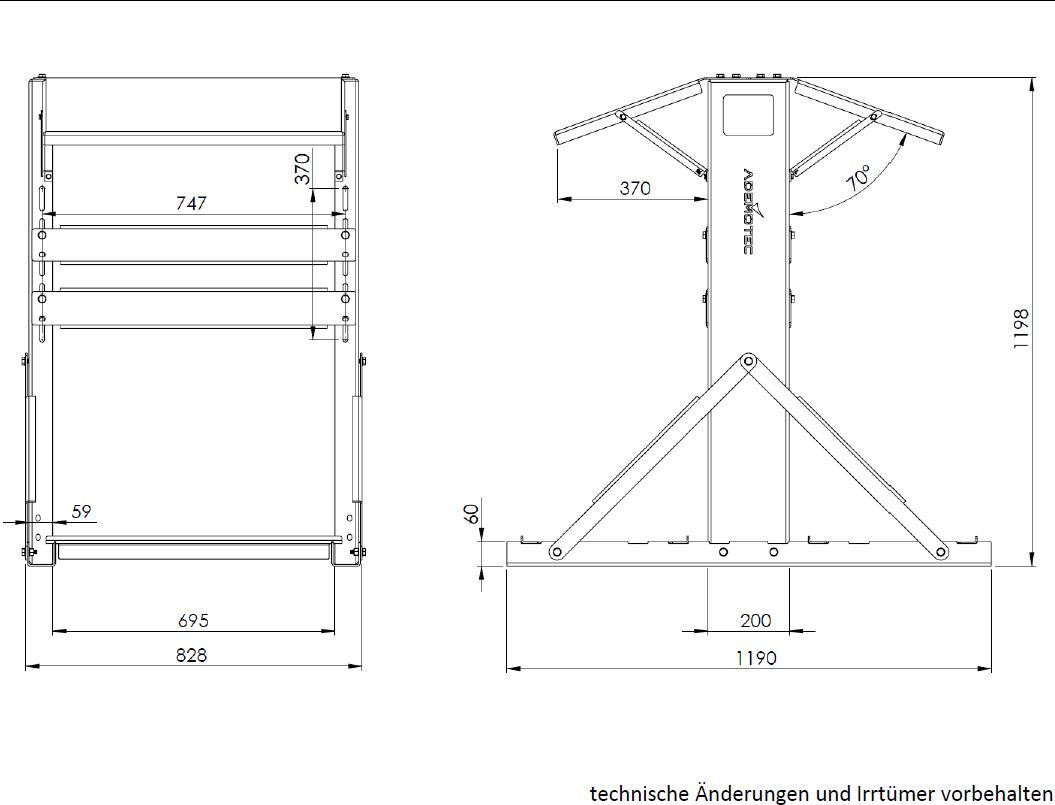 ADEMOTEC 500102901 I-Shelter Twin Shelter M, für zwei PV Wechselrichter