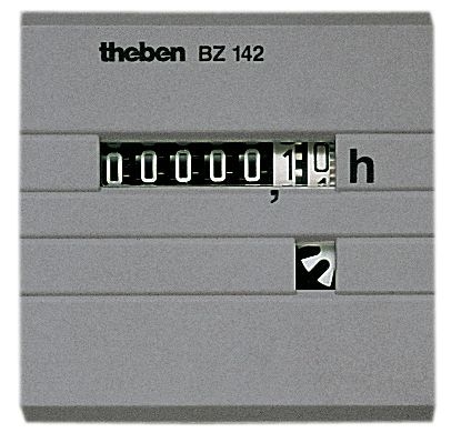 Theben 1420721 BZ 142-1 Betriebsstundenzähler, Front 48x48 mm, Fronttafeleinbau