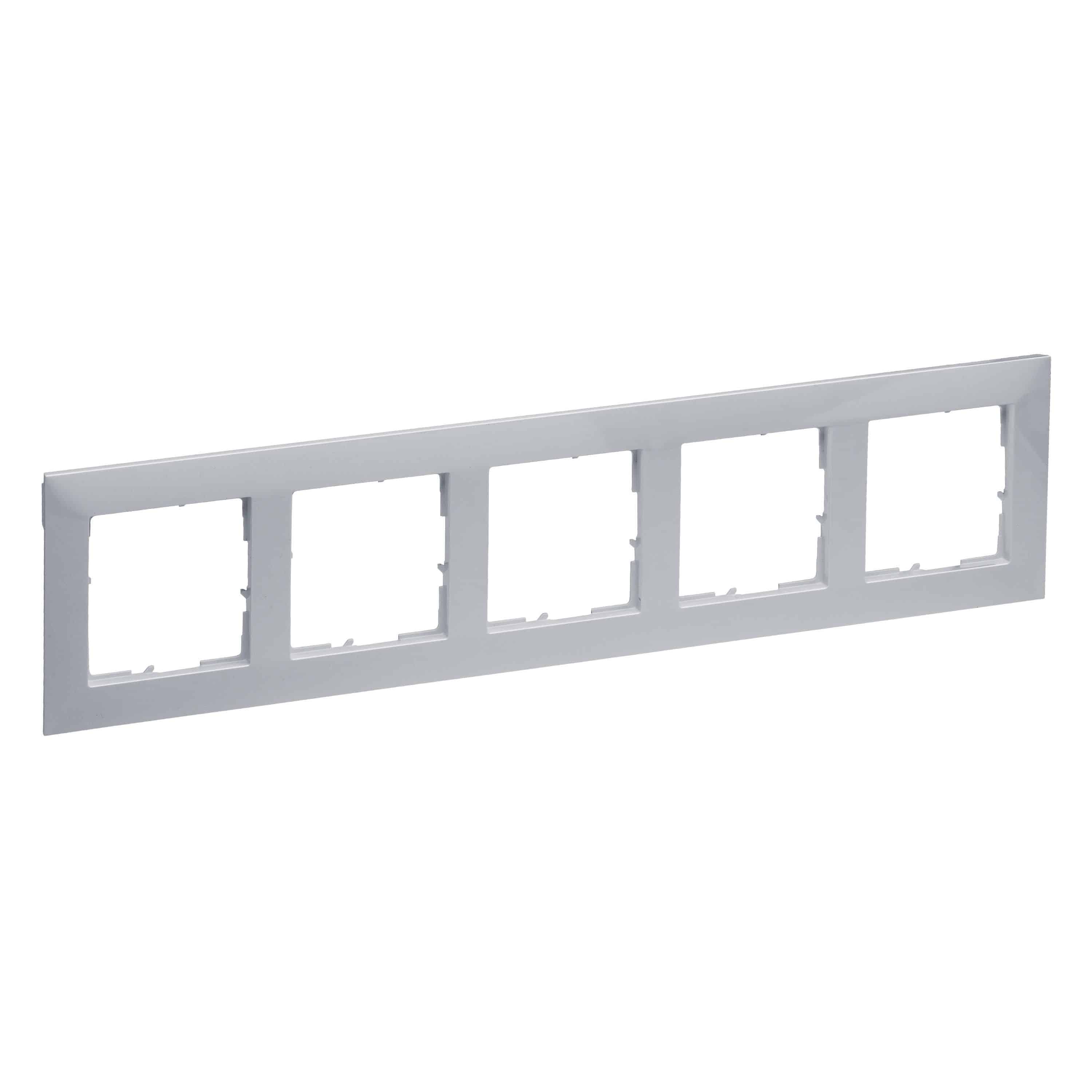 Legrand 765275 SEANO 5-fach Rahmen, aluminium lackiert