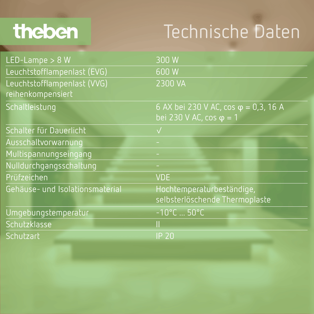 Datenblatt für Theben ELPA 8 Reiheneinbau-Zeitschalter, elektromechanisch, ohne Ruhestromverbrauch