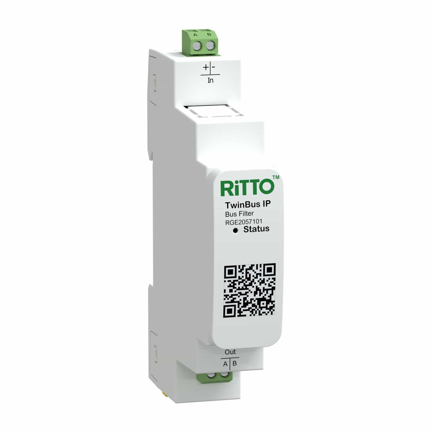 Ritto RGE2057101 Busfilter, TwinBus IP, weiß