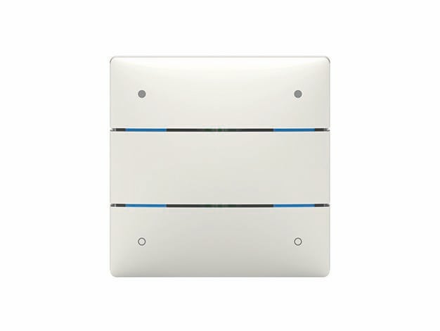 Theben 4969234 iON 104 KNX-Tastsensor mit 4 Tasten und 4 Status-LEDs, integrierter Temperatursensor, KNX Data Secure