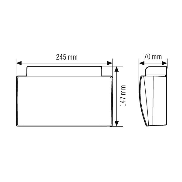 Esylux EN10061806 LED-Notausgangsleuchte SLE für Wandmontage