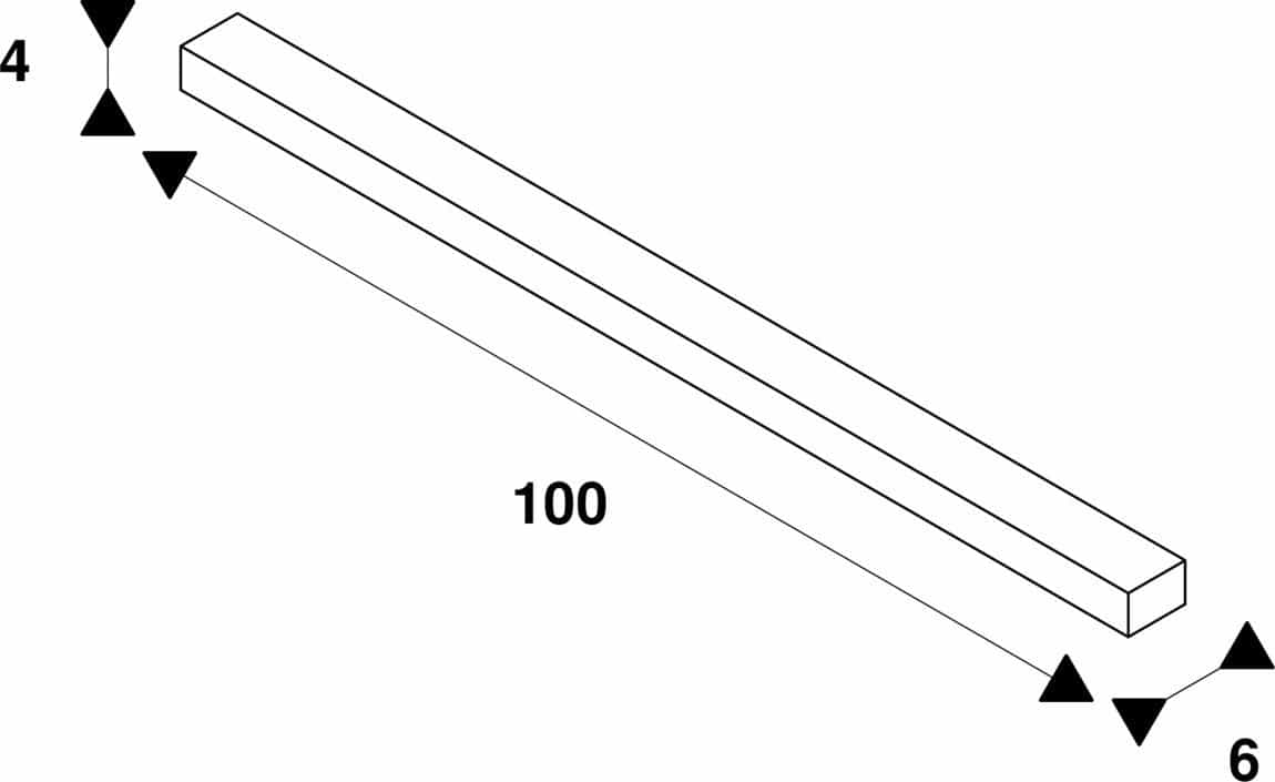 SLV 1001390 S-TRACK starre Pendelabhängung mit Stange, 100 cm, weiß