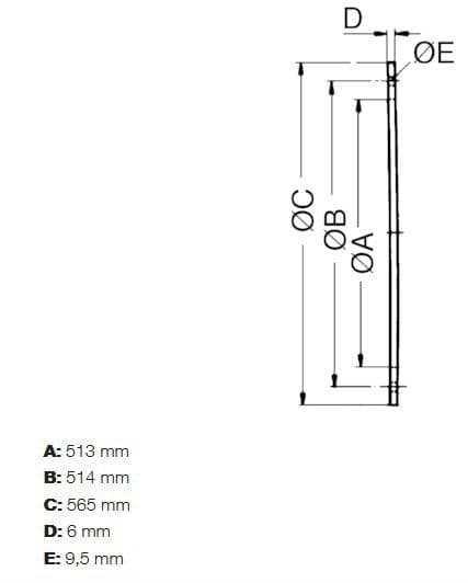 Maico GF 50 egenflansch zur Montage von Ventilatoren an Lüftungsleitungen, DN 500