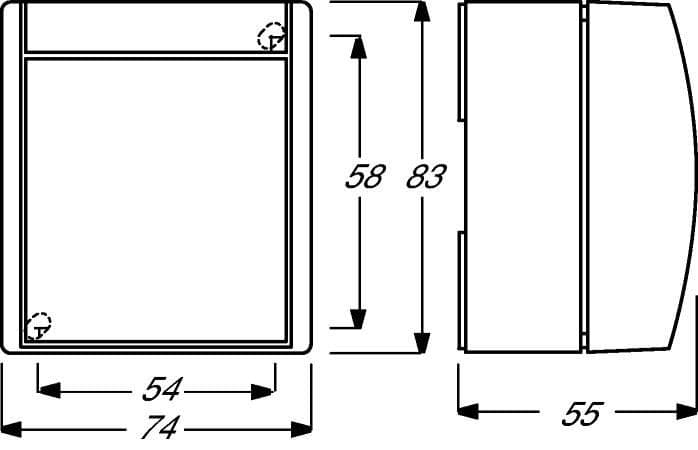 Busch-Jaeger 2601/7 W-53 Kreuzschalter, Aufputz IP44