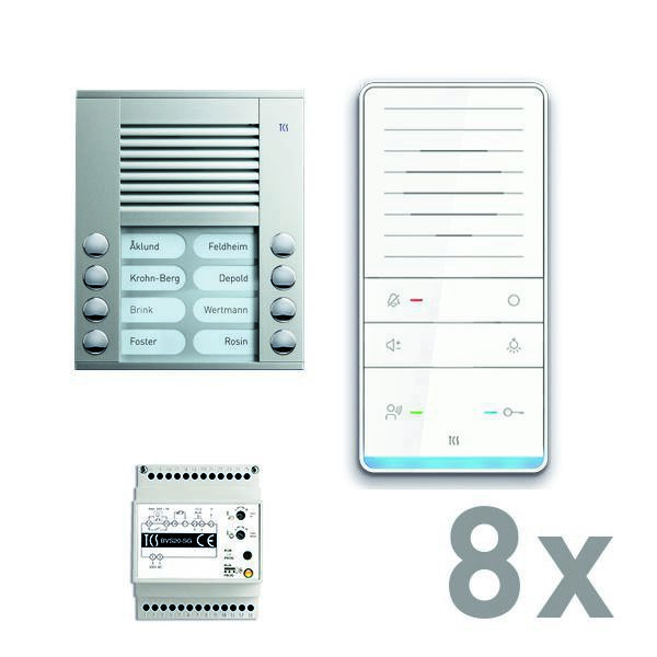 TCS PAAF082/001 Audio-Außenstation, Serie PES mit Freisprecher TASTA Audio Plus 8 WE