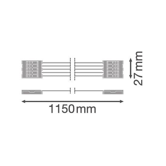 Ledvance 4058075695078 5x2.5 DAMP PROOF HOUSING Durchverdrahtungskit 1200 1xLAMP TH-KIT 5x2.5mm²