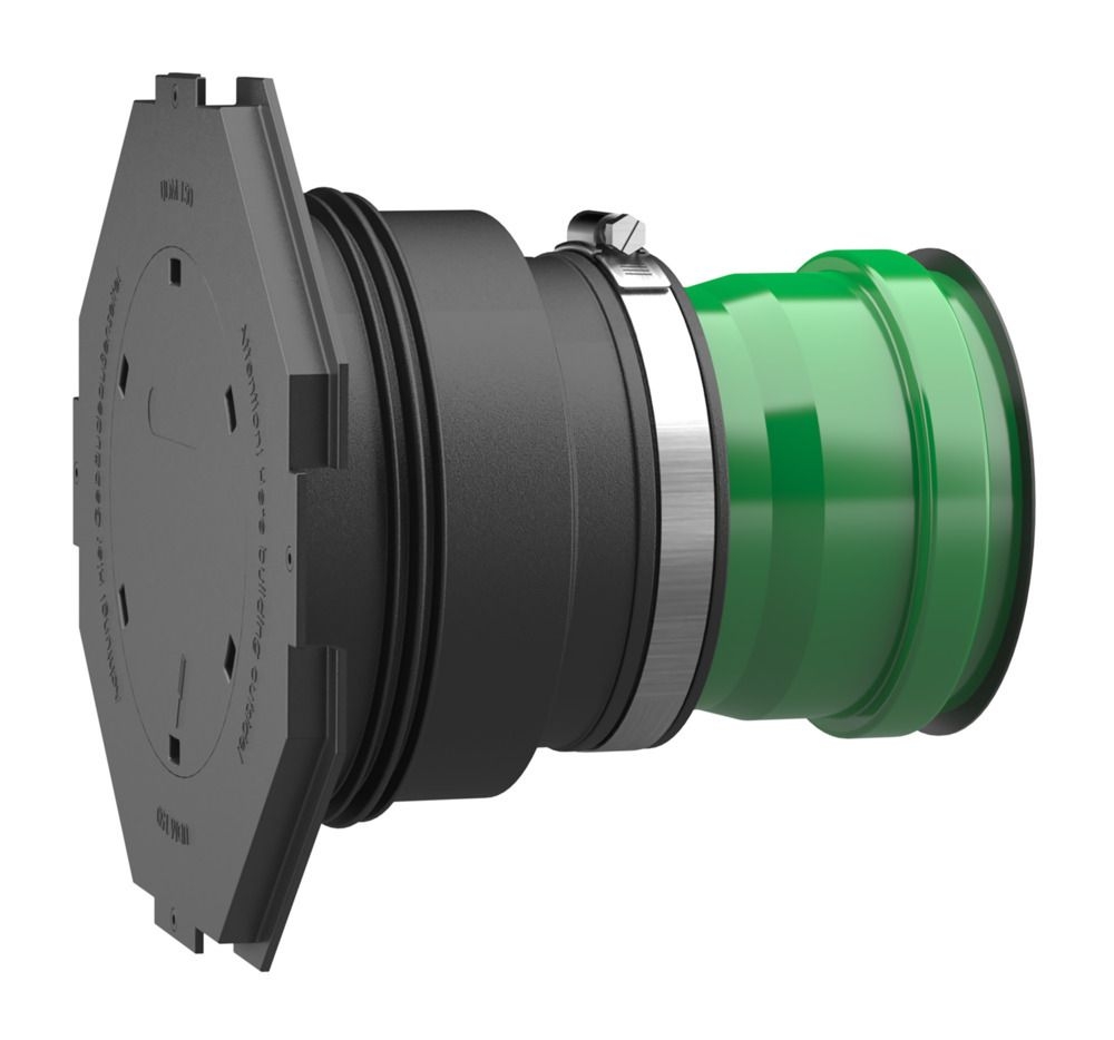 Hauff 3030300206 Universal-Wanddurchführung mit Anarbeitungsflansch, ohne Stoßkante UDM150/240 KG2000