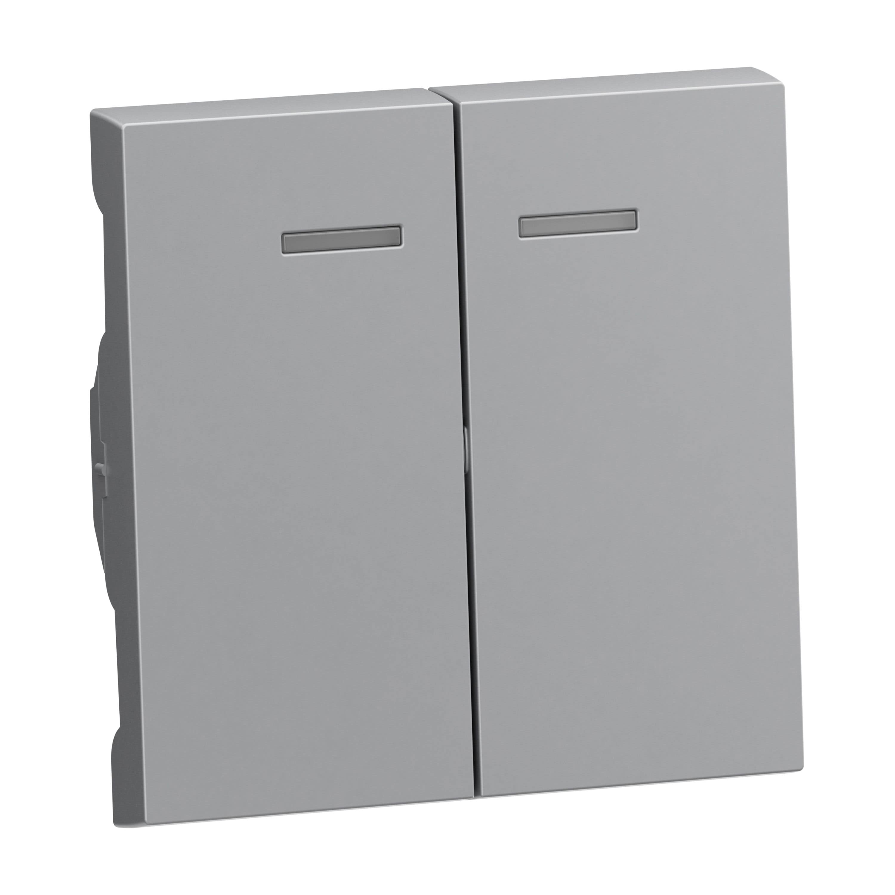 Legrand 765209 SEANO Serienwippe für beleuchtete Serienschalter, Doppelwechselschalter und Doppeltaster, aluminium lackiert