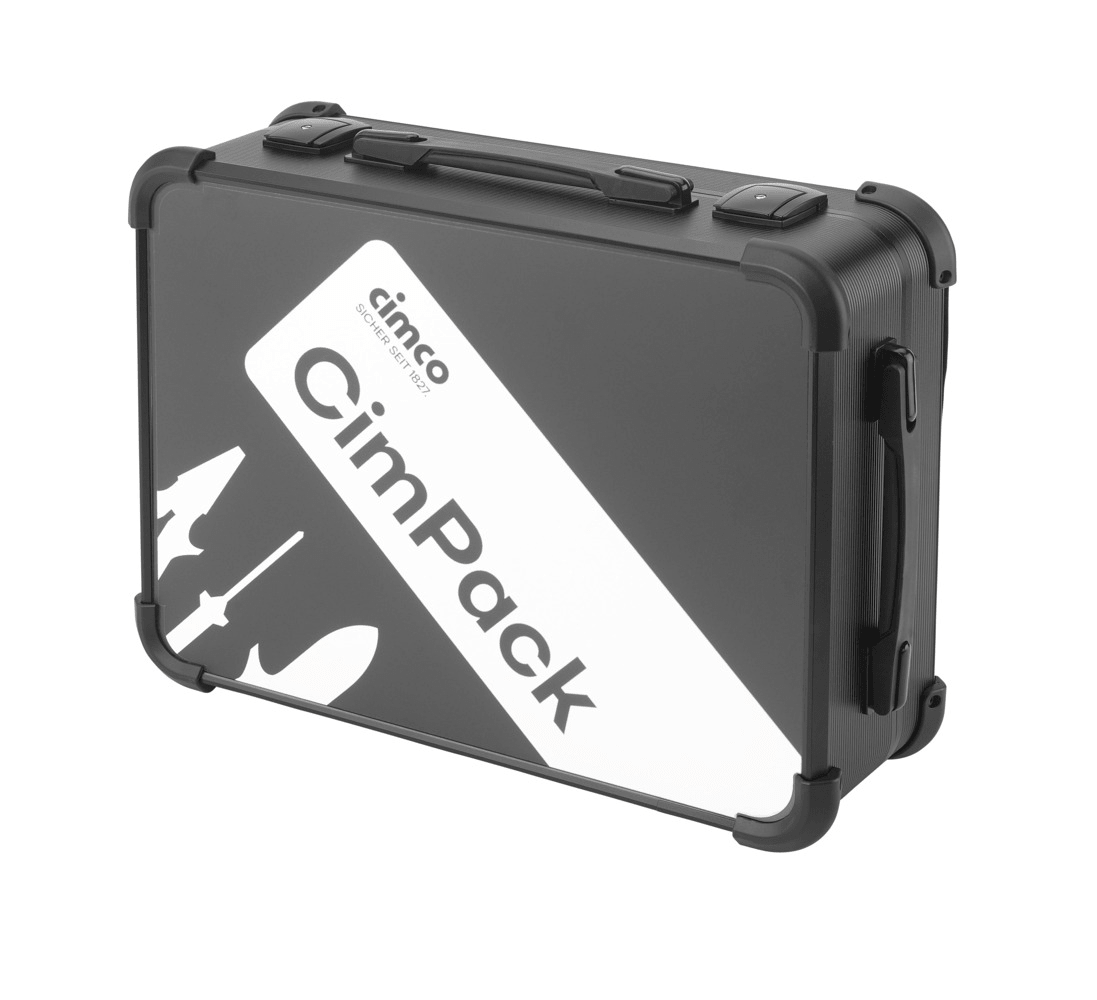 Cimco 17 3010 CimPack Electric mit 13 Werkzeugen, Kombination aus Rucksack und Werkzeugkoffer, schwarz, Aluminium