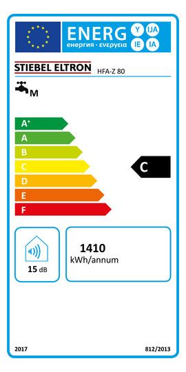 Stiebel Eltron 074467 Warmwasser-Wandspeicher, HFA-Z 80, 80 l, 2-6 kW, weiß