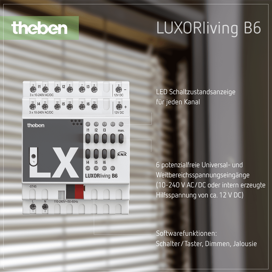 Produktdetails zum LUXORliving B6 Binäreingang für die Steuerung von externen Geräten