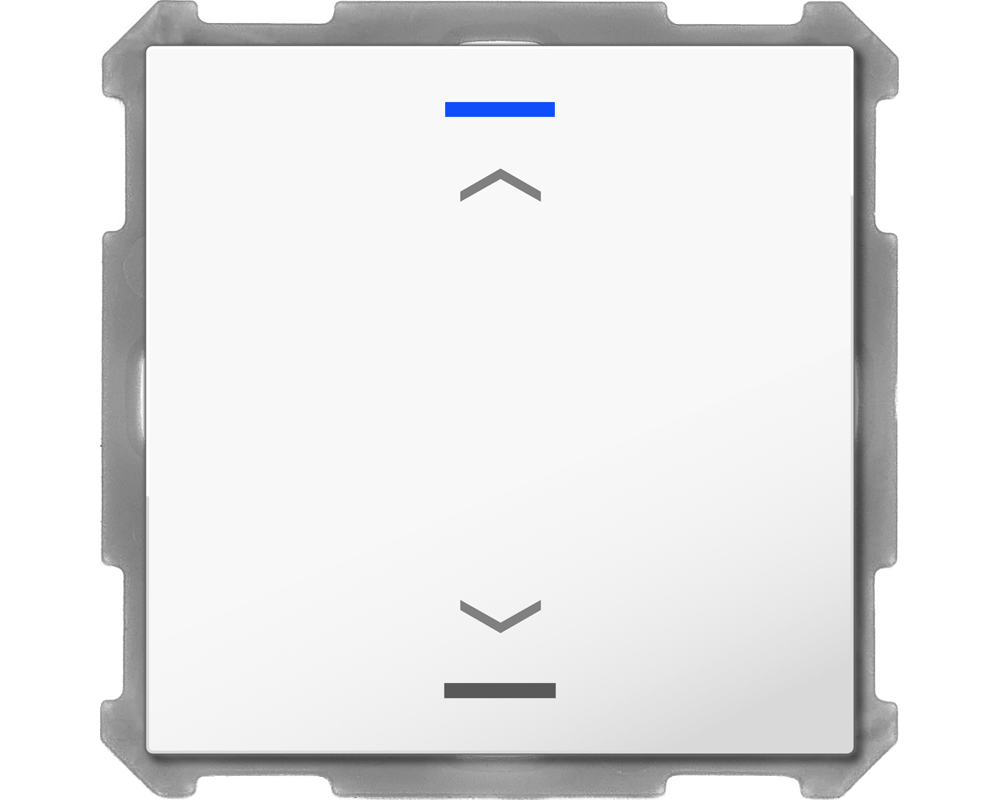 MDT BE-TAL6301.A1 KNX Taster Light 63 1-fach, RGBW, Studioweiß glänzend, Jalousie