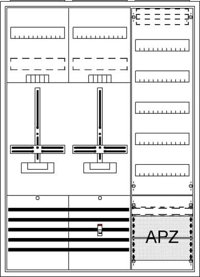 Striebel & John DA37BG Komplettschrank, AP Dreipunkt, A37 2Z1V5A2