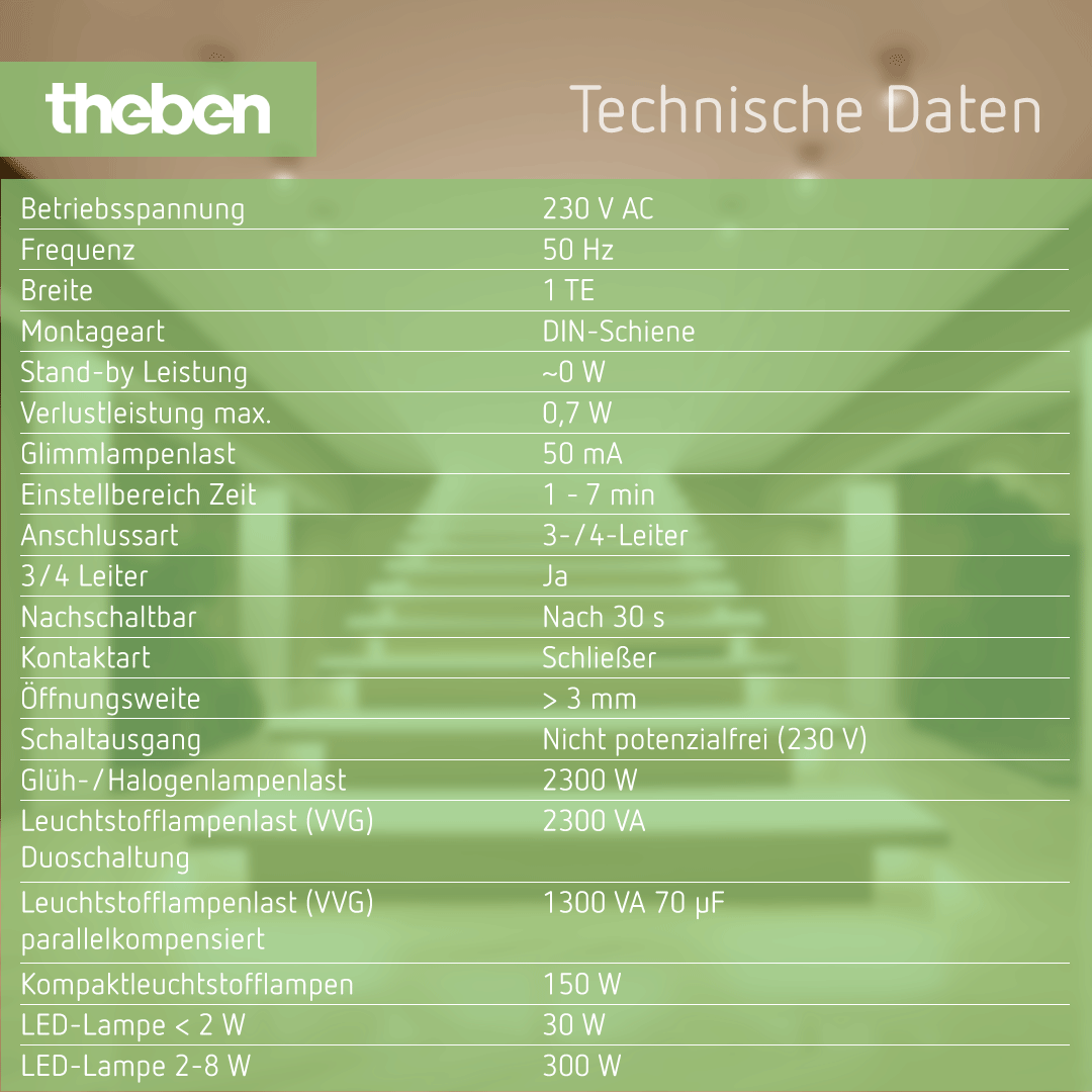 Datenblatt für Theben ELPA 8 Reiheneinbau-Zeitschalter, elektromechanisch, ohne Ruhestromverbrauch