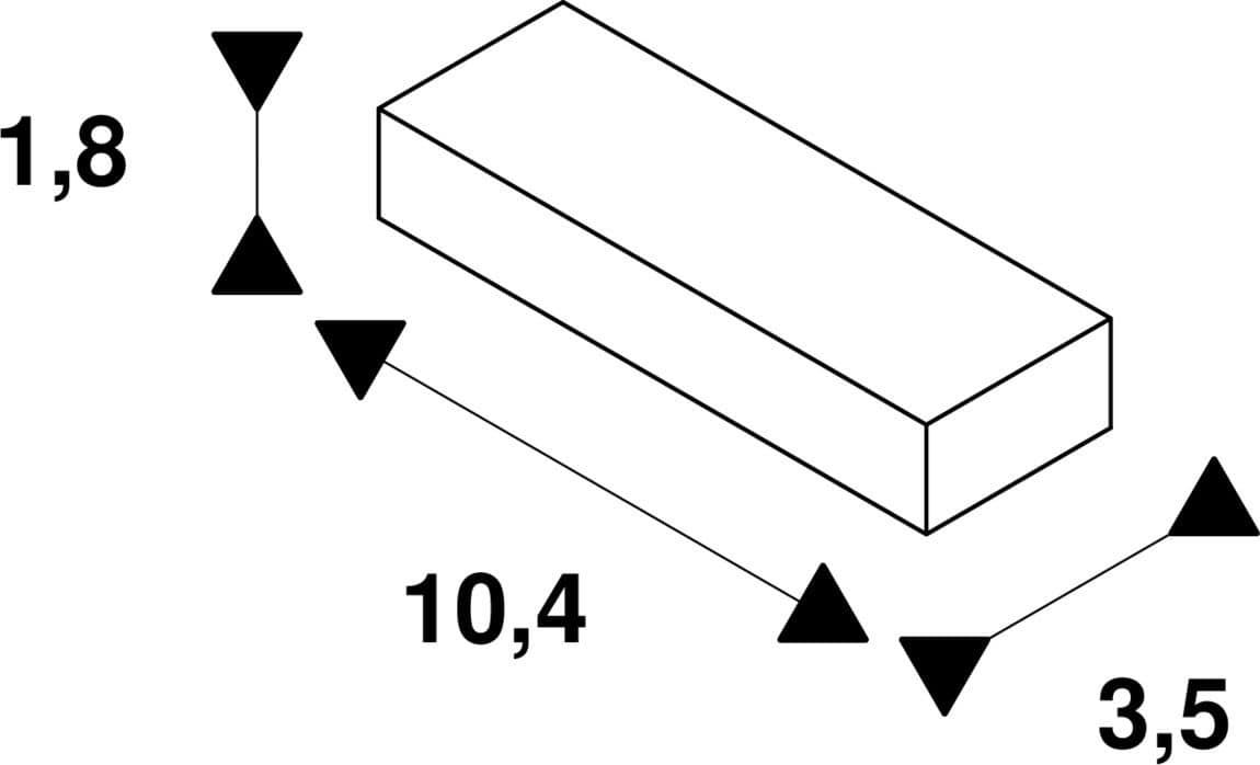 SLV 143040 Einspeiser Erde rechts, schwarz