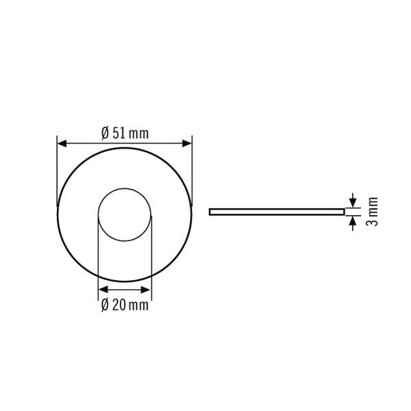 Esylux EP10426384 Spot-Adapter 51/20