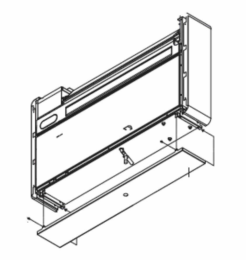 ETHERMA 48099 Sichtabdeckung für die Unterseite der FIRE+ICE Wärmepumpe, weiß