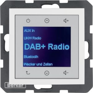 Berker 29848989 Radio Touch Unterputz S.x/B.x polarweiß glänzend