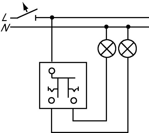 Busch-Jaeger 2601/5 APGL Wippschalter Serienschaltung, beleuchtbar, weiß