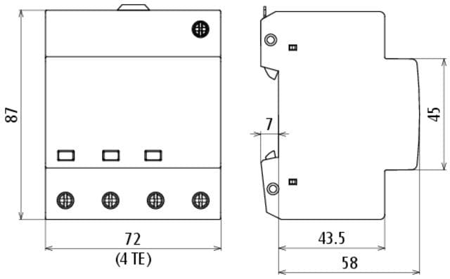 Dehn + Söhne 900456 Überspannungsableiter Typ 2 DEHNguard 4-polig für TT- und TN-S-Systeme