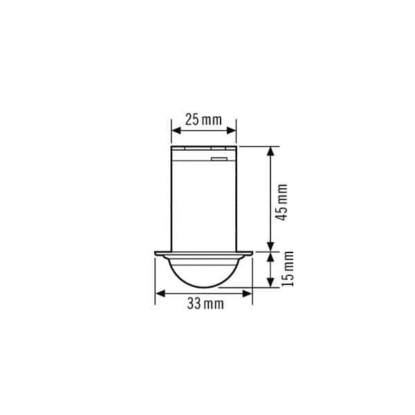 Esylux EP10426001 Mini-Einbau-Bewegungsmelder MD-C360i/8