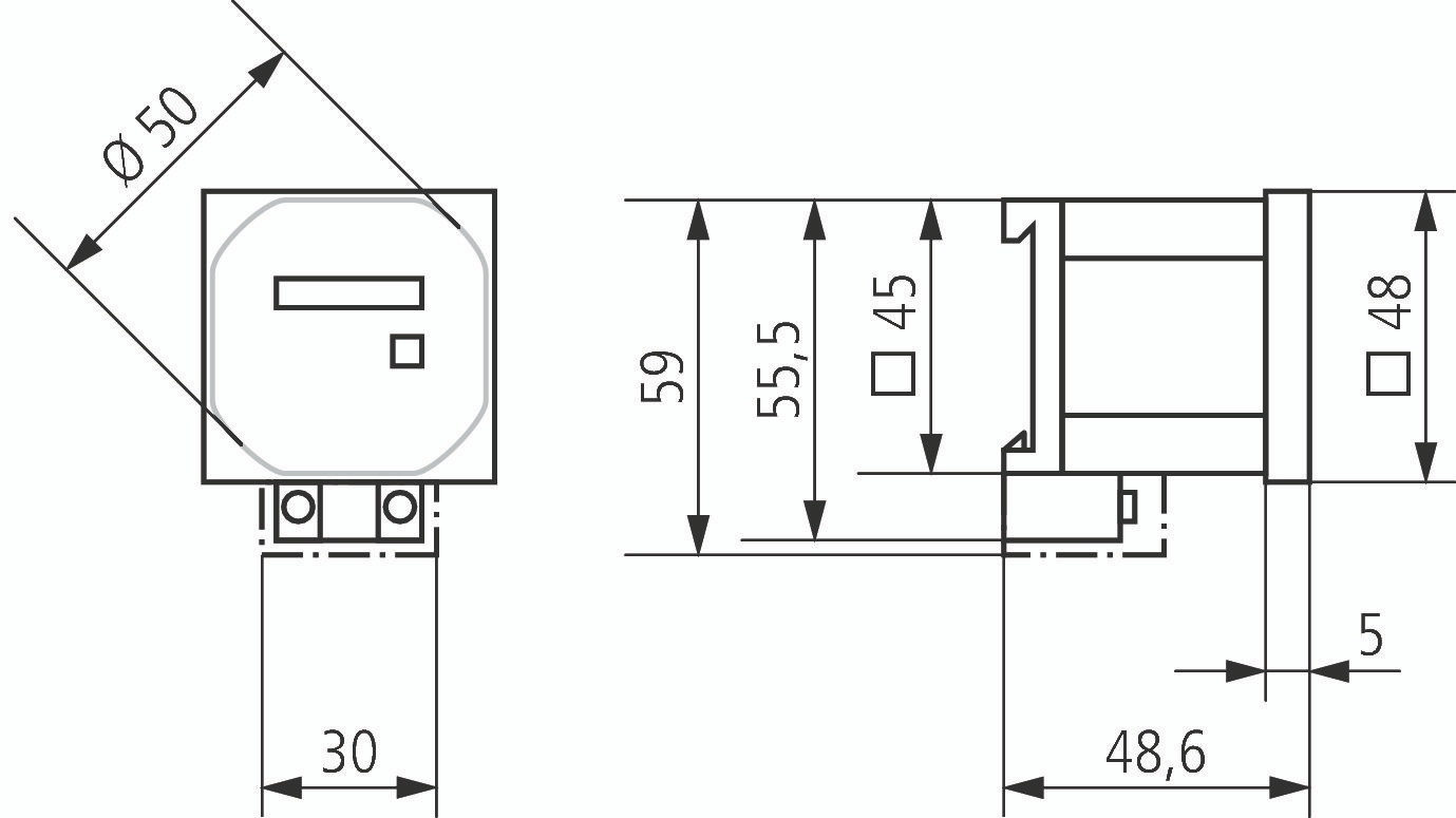 Theben 1420823 BZ 142-3 10V Betriebsstundenzähler mit Stecksockel 29495 V