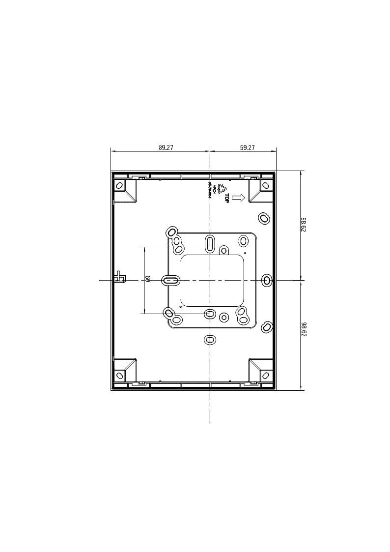 Busch-Jaeger 42381S-W-03 Aufputz-Montagedose für 7“-Panel