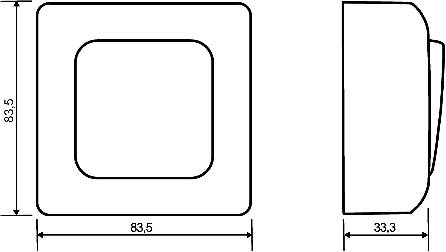 Busch-Jaeger 2601/6-32 Wippschalter Aus- und Wechselschaltung, beleuchtbar, mit beiliegender Bodenplatte, weiß